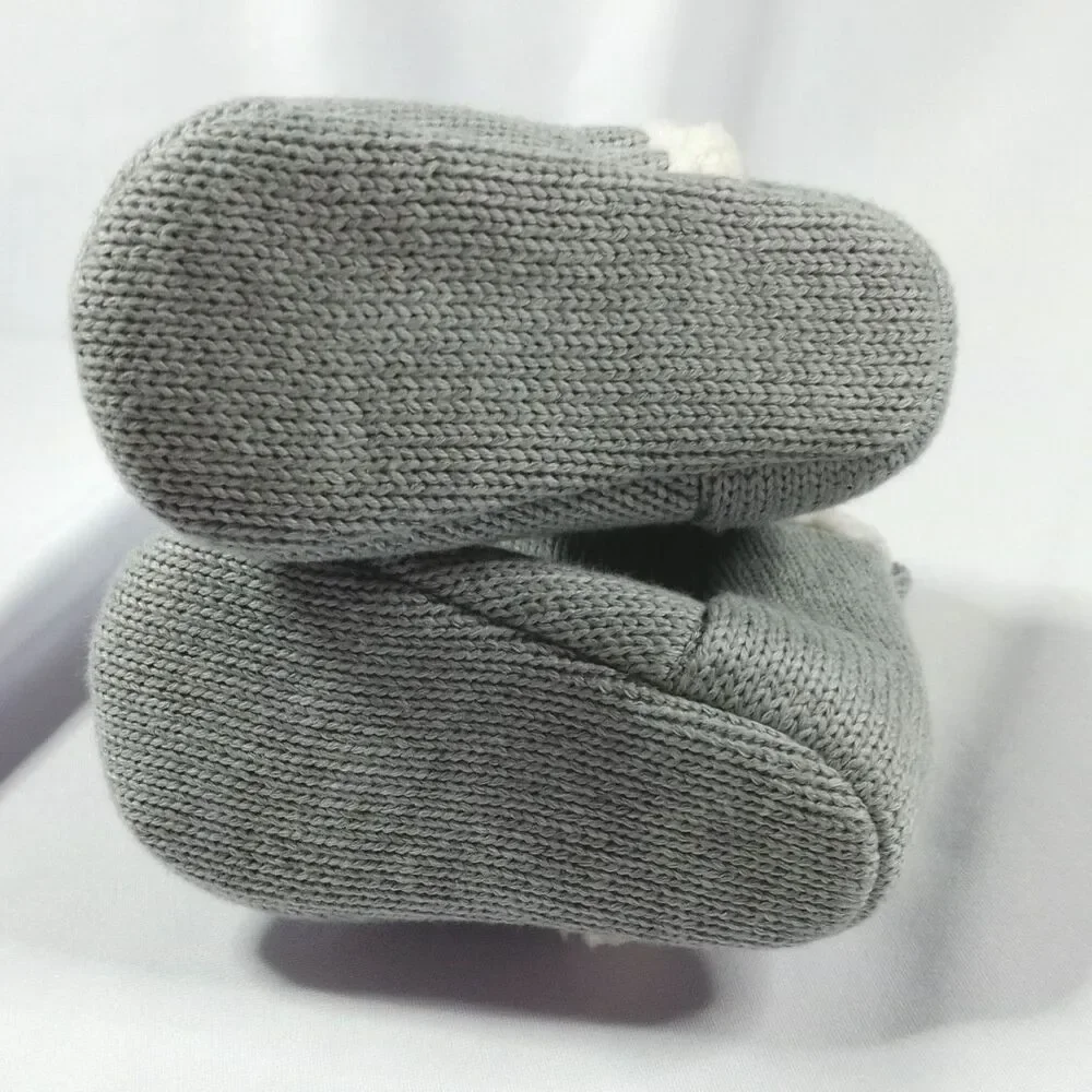 Carter's Just One You Infant Walker Bootie Boots Bear Knit Snow Toddler 3-6 mnth
